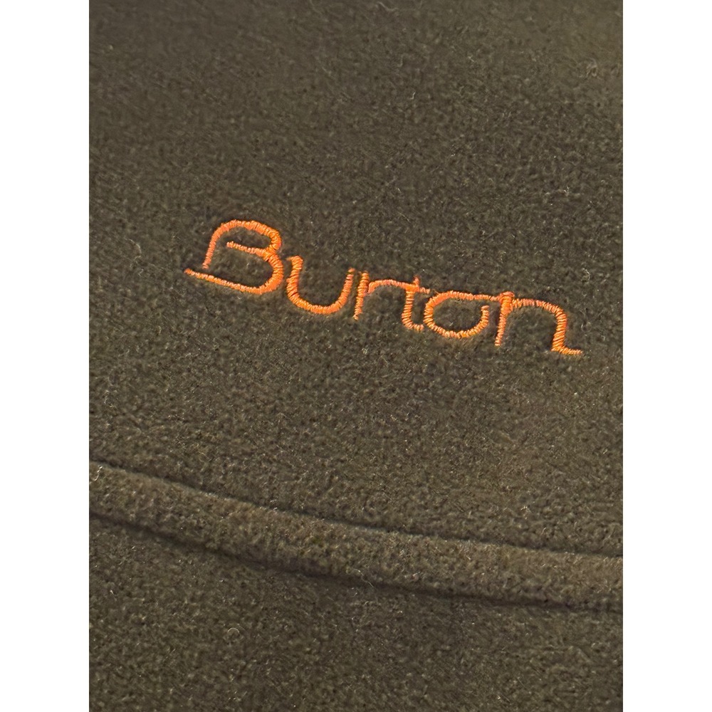 Burton Black Snowboard Fleece Jacket – XL Orange Lining, Zip-Up, Underarm Vent - Picture 4 of 7